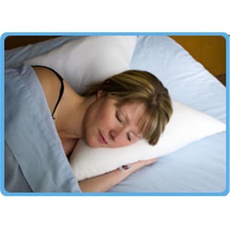 LIVING HEALTHY PRODUCTS Living Healthy Products AZ-74-1008-W Bow Tie Pillow Standard Size; White AZ_74_1008-W